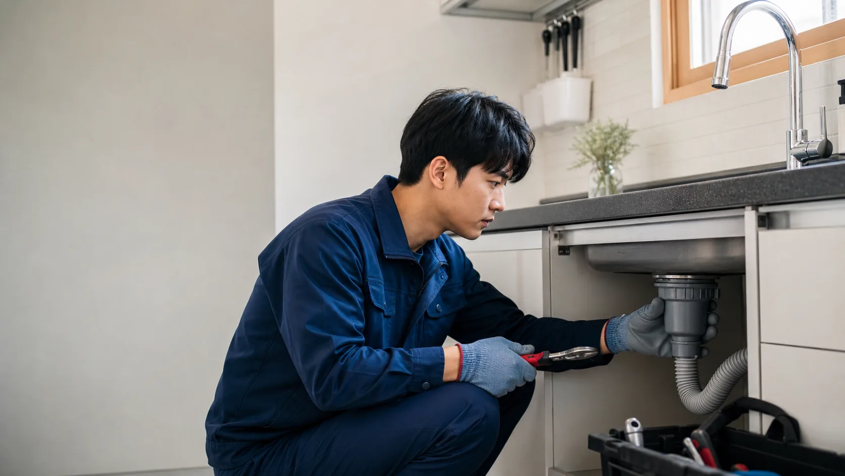 원주 우산동 싱크대 막힘, 물이 천천히 내려감이 계속될 때 추가 점검이 필요한 경우 대표 이미지