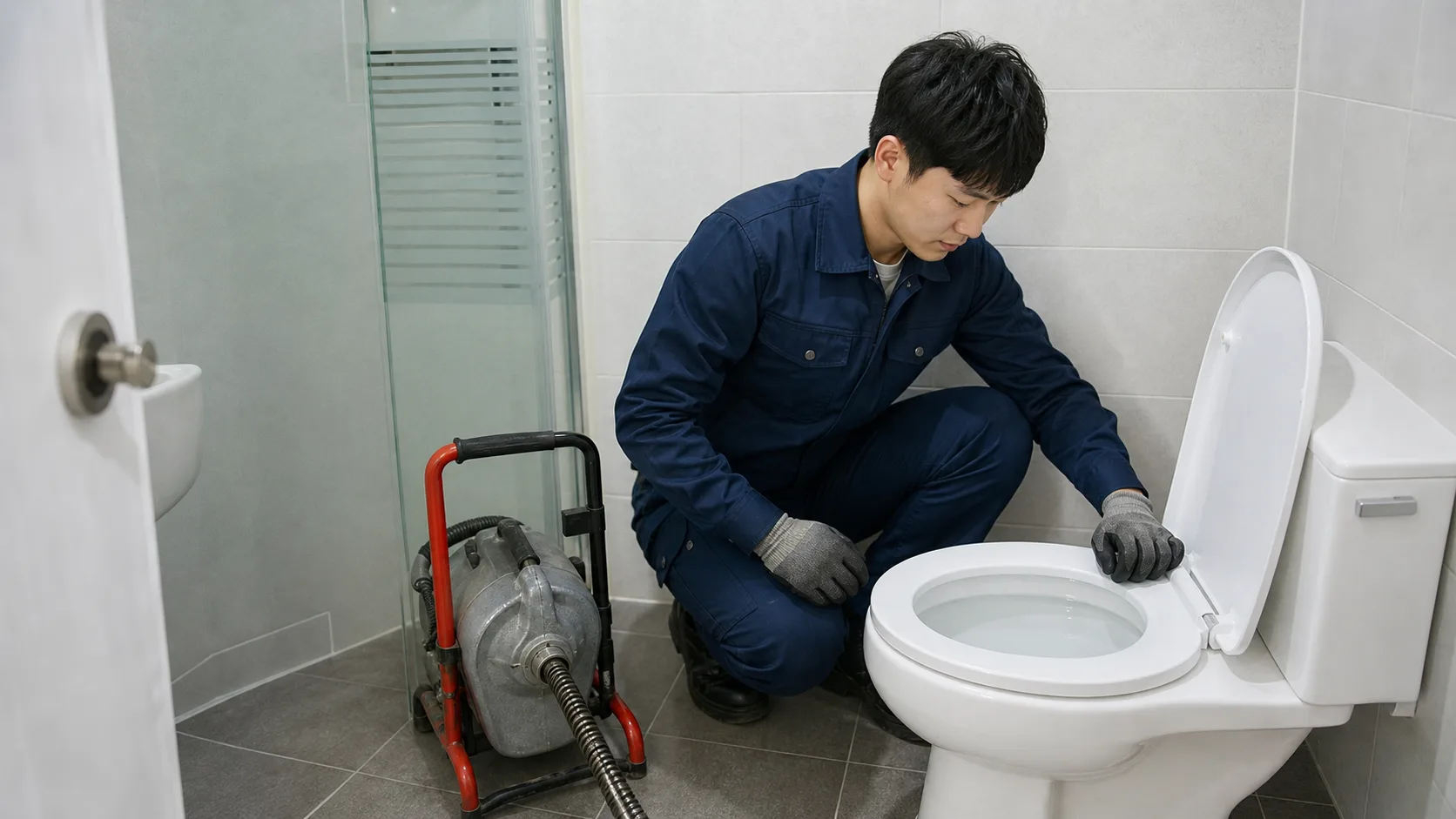 원주 봉산동 변기 막힘, 역류 느낌에 변기 수위·배수 흐름 점검 장비가 필요한 이유 대표 이미지